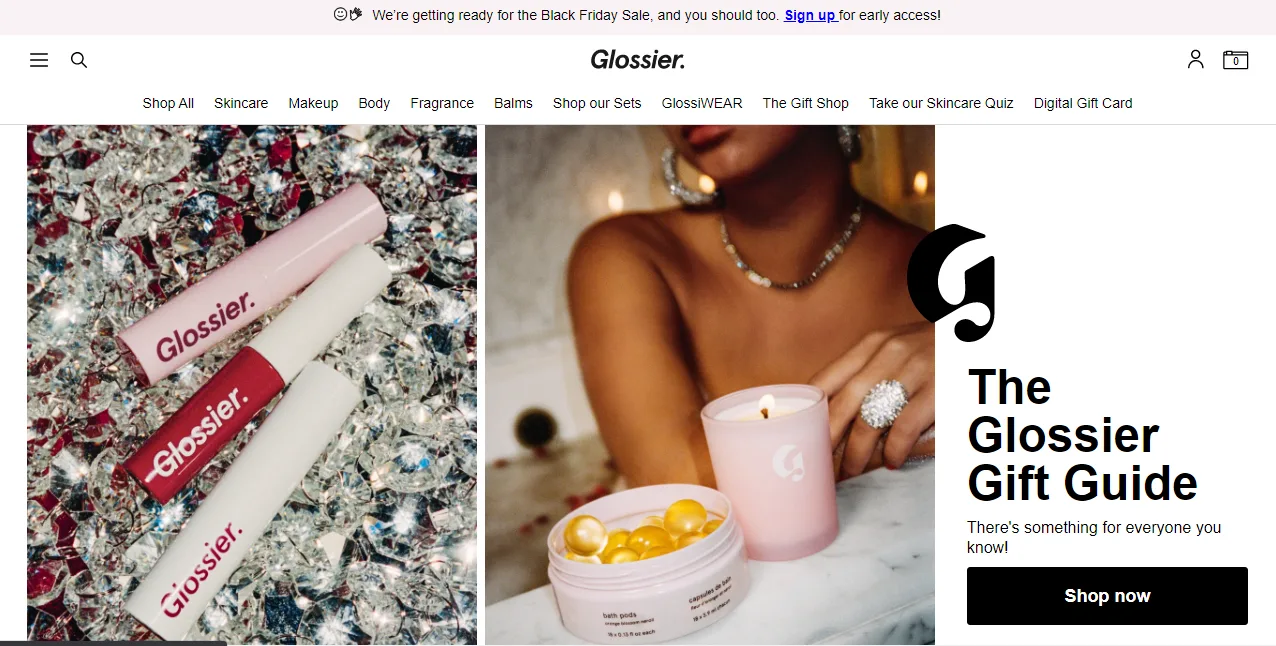 Glossier online store