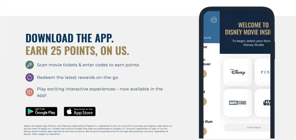 Disney Rewards- Mobile-friendly