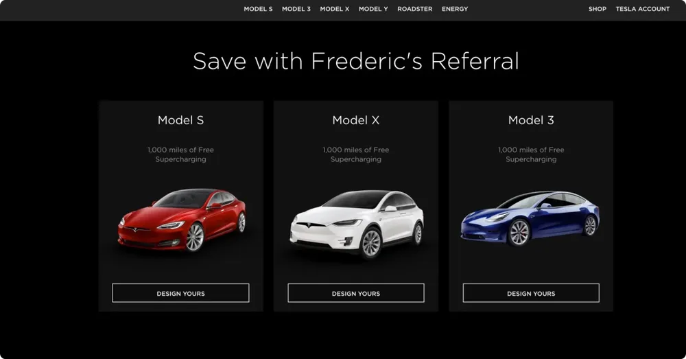 Frederic's Referral Program