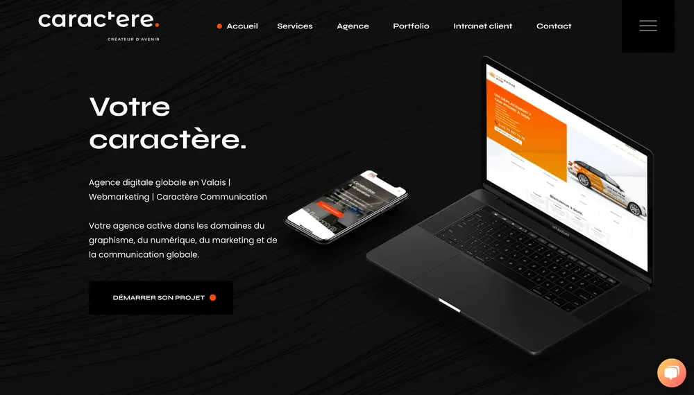 Caractere webpage
