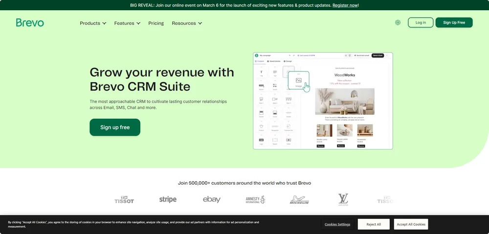 Landing page