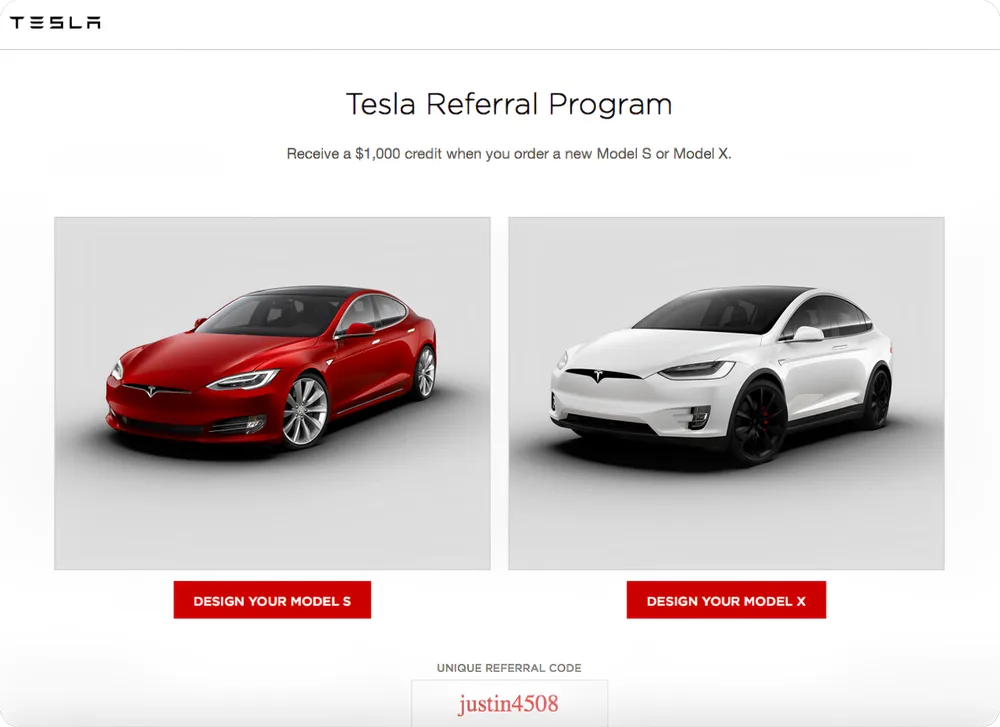Tesla referral program