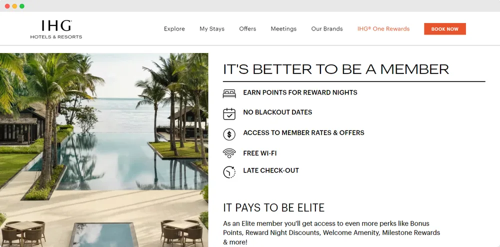IHG Hotels & Resorts - Member advantages