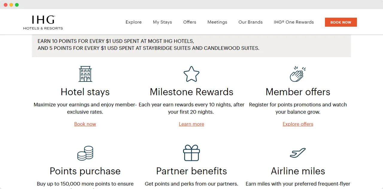 IHG Hotels & Resorts - Rewards & benefits
