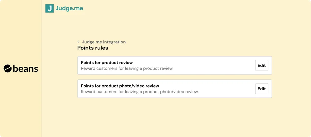 Point rules for rewards